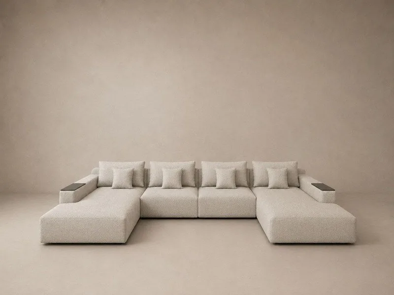 CANAPÉ ATLAS — Revêtement en tissu bouclé