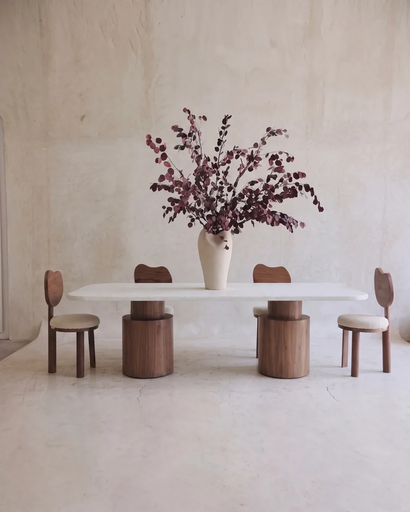 TABLE SEMENTO — tables en béton ciré, mobilier fait main à Marrakech